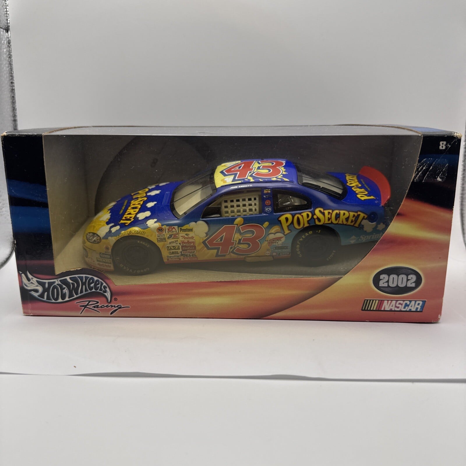 Hot Wheels Racing 02 Pop Secret #43 John Andretti NASCAR 1:24 Diecast Car NIB