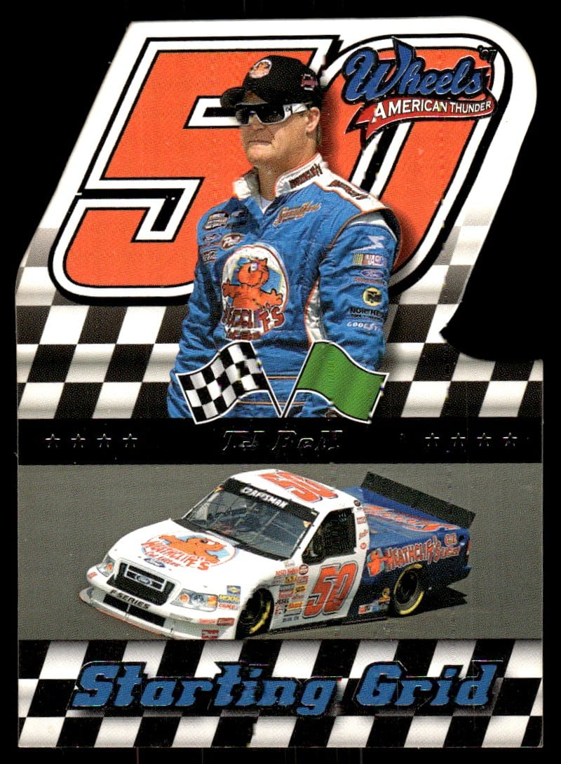 T.J. Bell 2007 Wheels American Thunder #SG 15 NASCAR READ FREE SHIP AutographDen
