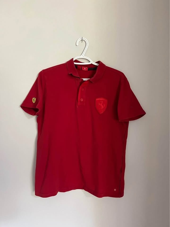 Menโs Puma Ferrari Racing Polo Shirt F1 Official Product