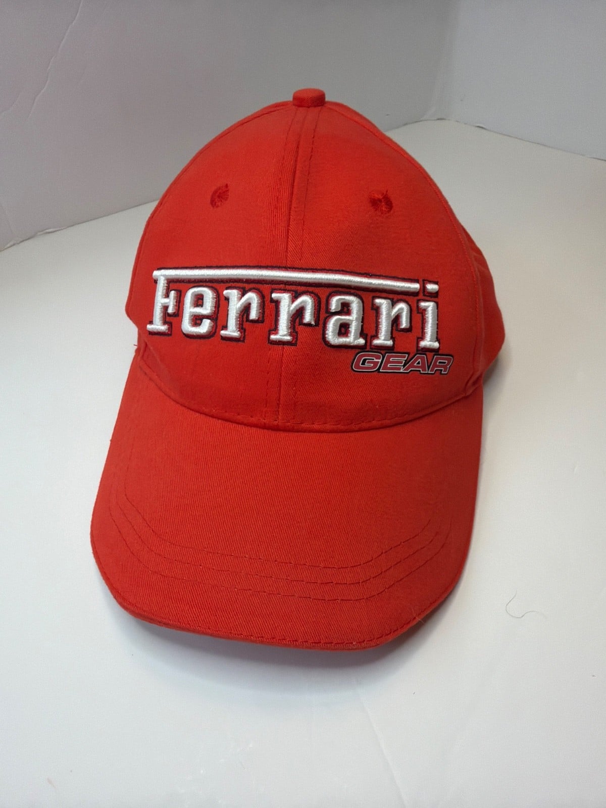Vintage Ferrari Gear Hat Cap NWOT Red Embroidered F1 Racing Y2K Official Product