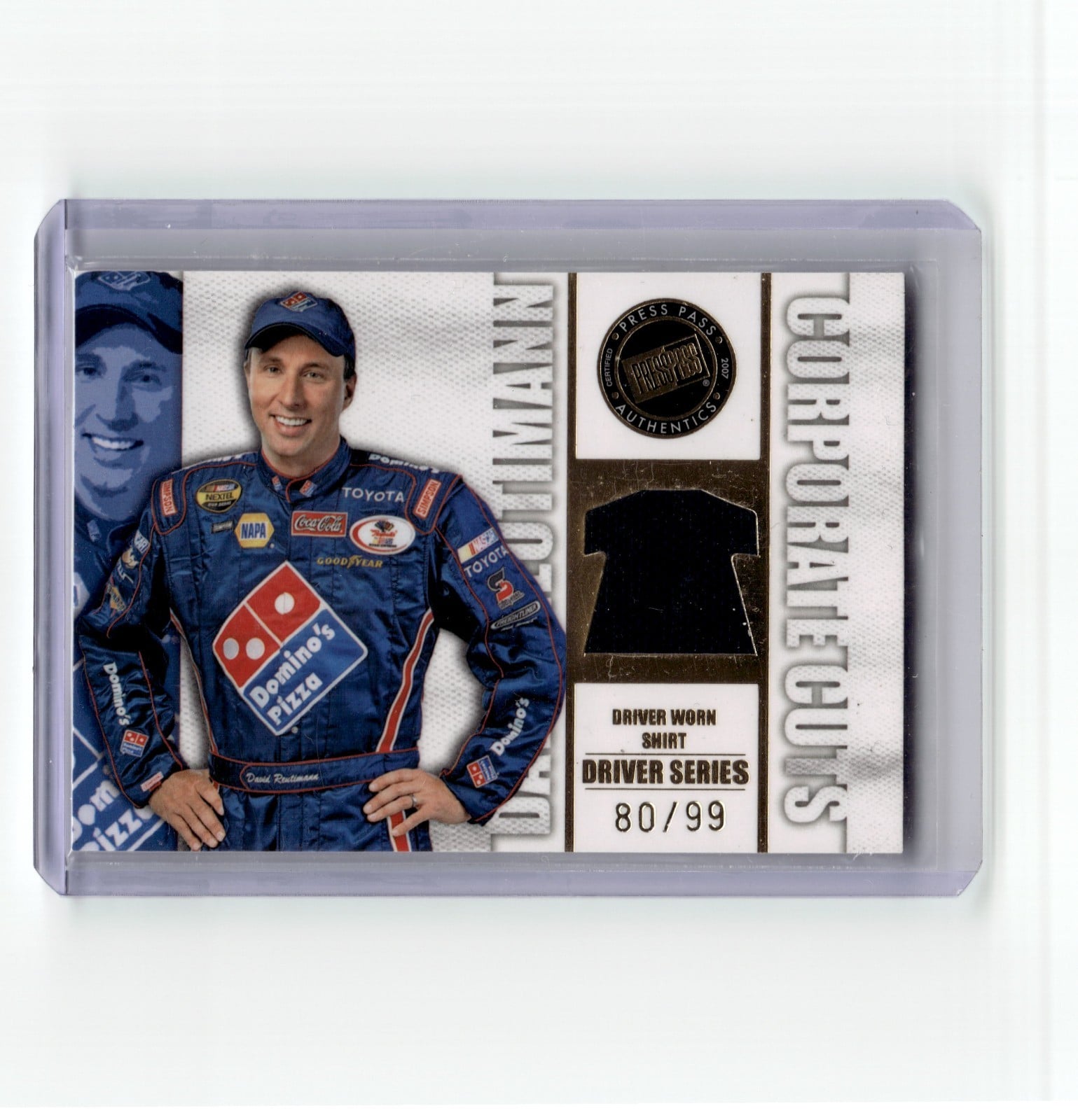2007 Traks Corporate Cuts Driver David Reutimann #CCD18 Shirt NASCAR /99