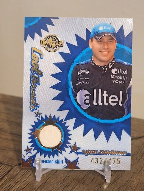 2005 Wheels Cool Threads /475 NASCAR Trading Card Ryan Newman Race Used Shirt